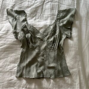 Stylish Lace Accent Top